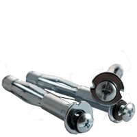 Picture of Brighton Best BR267020 1/8" Sx1 1/4" Pan Head Phil/Slot Combo Hollow Wall Anchor Zinc Cr+3